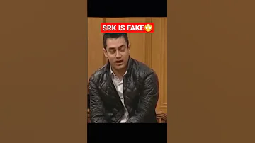 SRK is Fake; Amir Khan😳🤬 #india #bollywood #srk #amirkhan #shorts #youtubeshorts