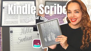 Kindle Scribe Review One year later 📚📒🖊️ How to read library books from libby, pdfs, should you buy