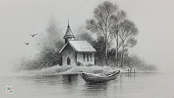 How to draw Beautiful Scenery Art