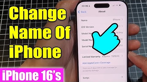 iPhone 16/16 Pro Max: How to Change The Name Of Your iPhone