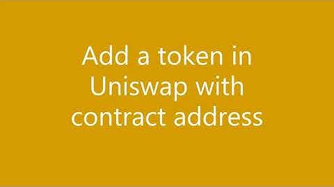 Uniswap tutorial: Add an ERC20 token to uniswap with a contract addres