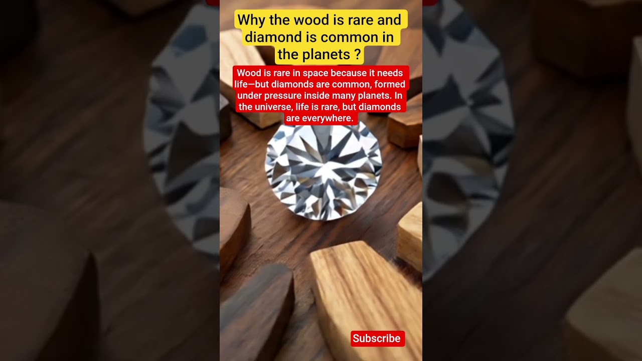 💎 Diamonds Are Common in Space, But Wood Is Rare 🌌 
