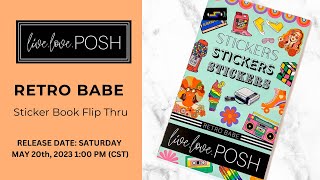 RETRO BABE STICKER BOOK – Live Love Posh