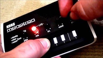 Korg Monotron demo with lots of different sounds