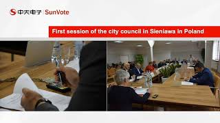 SunVote electronic voting system for city council meetings