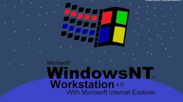 Windows NT Workstation 4.0 Sound custon Drawn Logos