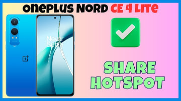 How to Active hotspot / share hotspot Oneplus Nord CE 4 Lite