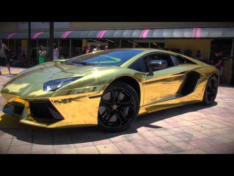 Worlds First Gold Plated Lamborghini Aventador LP700-4 unveiled