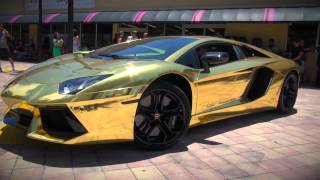 Worlds First Gold Plated Lamborghini Aventador LP700-4 unveiled