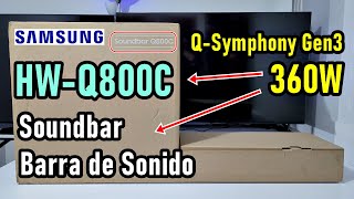 SAMSUNG Q800C SOUND BAR (HWQ800C) 360W / SOUNDBAR WITH SUBWOOFER / DOLBY ATMOS / DTS