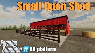 Small open Shed  / FS22 mod for all platforms