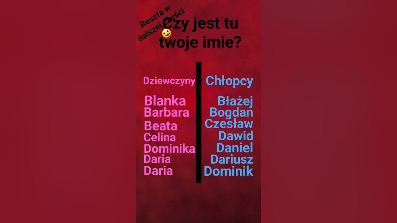 Sprawdź Ile Osób Nosi Twoje Imię I Nazwisko Czy jest to twoje imię?|Pt2 #imie #dziewczyny # chłopcy - YouTube