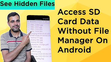 How to access SD card files on Android without any file manager explained in Hindi|see hidden files