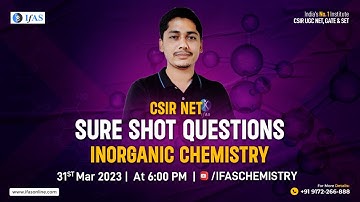Metalloenzymes Sure Shot Questions |  Inorganic Chemistry In CSIR NET