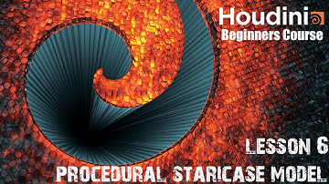 Lesson 6 | Procedural Starcase | Houdini Beginners course | English