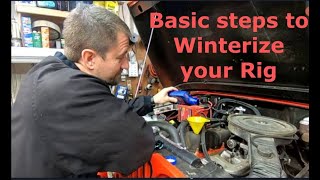 Winterize your vehicle.  Storing your car or truck for the winter.