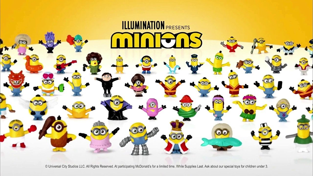 Mcdonalds Minions 2 Happy Meal Toys The Rise Of Gru Opening Youtube