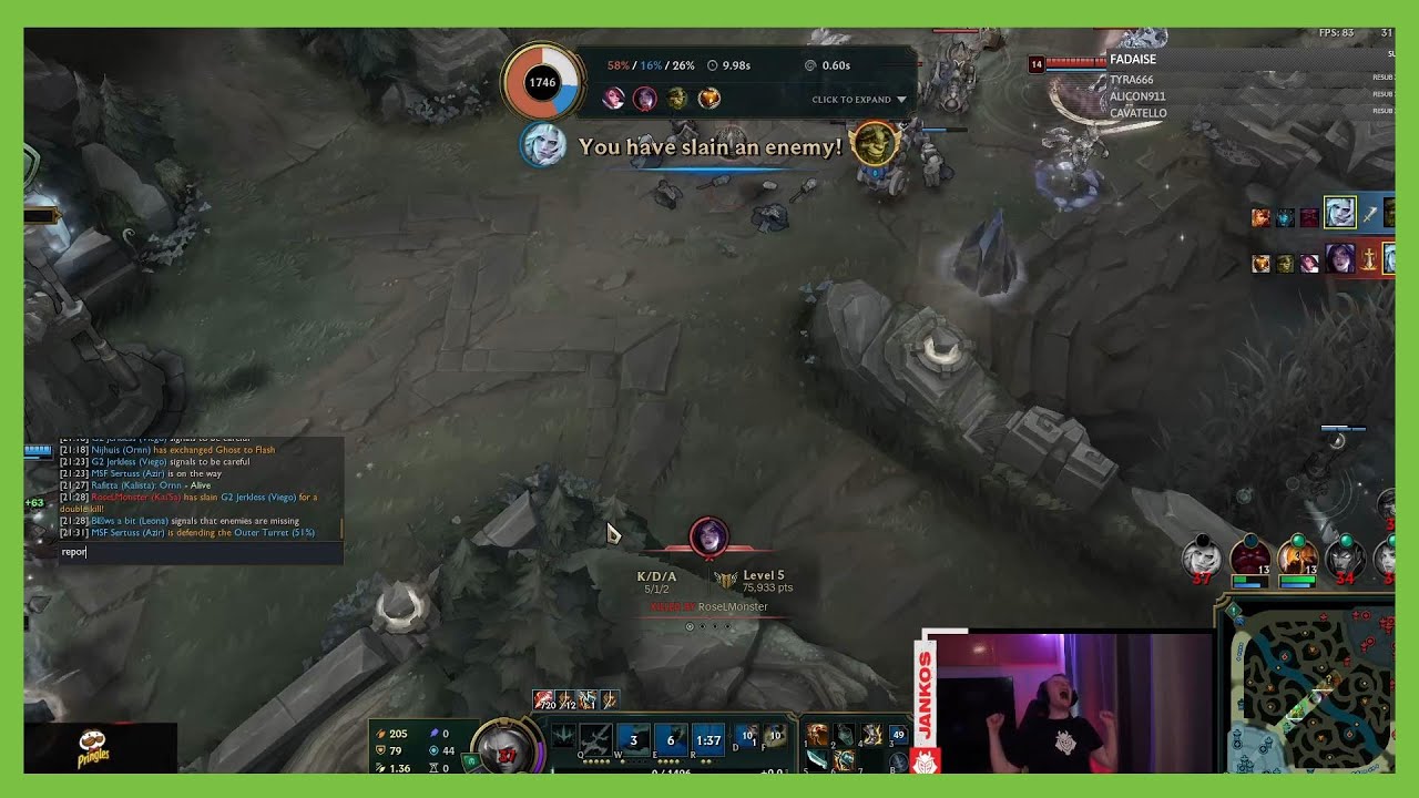 Jankos: "League of legends my dick"