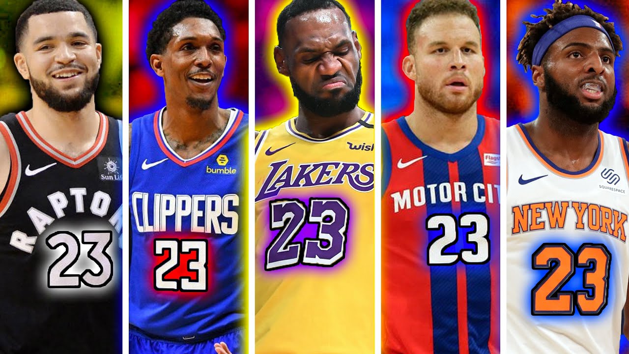 The 10 Best Starting 5's From EVERY NBA Jersey Number YouTube