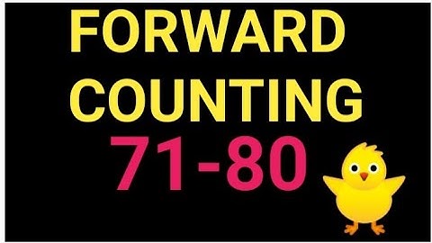Forward Counting(71-80)for kids| Counting for kindergarten#Sheela Dey|Counting for Lkg Ukg kids