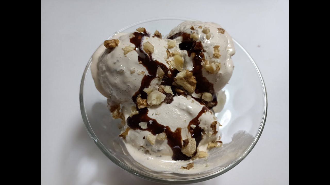 Instant coffee walnut Ice cream YouTube