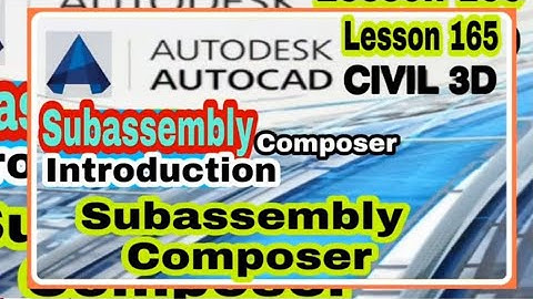 #Lesson165 #LandSurveyor #CiviL3D #Subassembly Composer | Introduction #Tips  #Urdu #Hindi