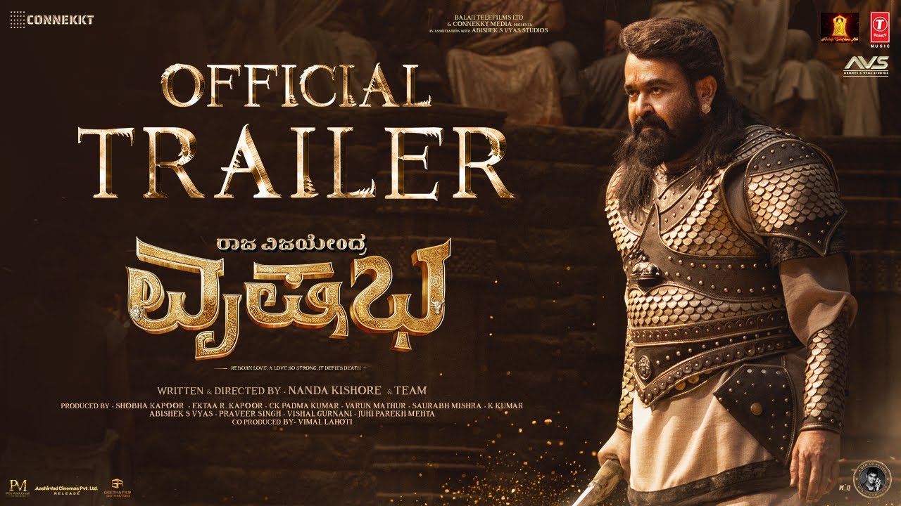 Vrusshabha Trailer | Mohanlal as a King | Naandda Kishore | 25th-Dec-2025 | Sam CS | KVN Productions
