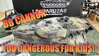 UNBOXING LEOPARD 2A6 RC PANZER TANK HENG LONG 7.0 1/16TH TOO DANGEROUS FOR KIDS! 😳In-depth review.