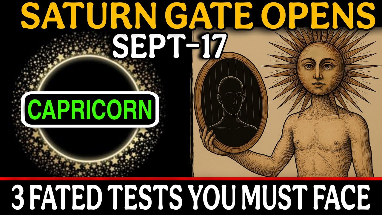 Capricorn ♑ SEPTEMBER 17, 2025 🌑 Saturn Gate Opens! 3 Fated Tests You MUST Face ⚖️🔥