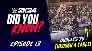 WWE 2K24 Did You Know?: 3D Through A Table! New Locker Code, Free VC & More! (Episode 13)