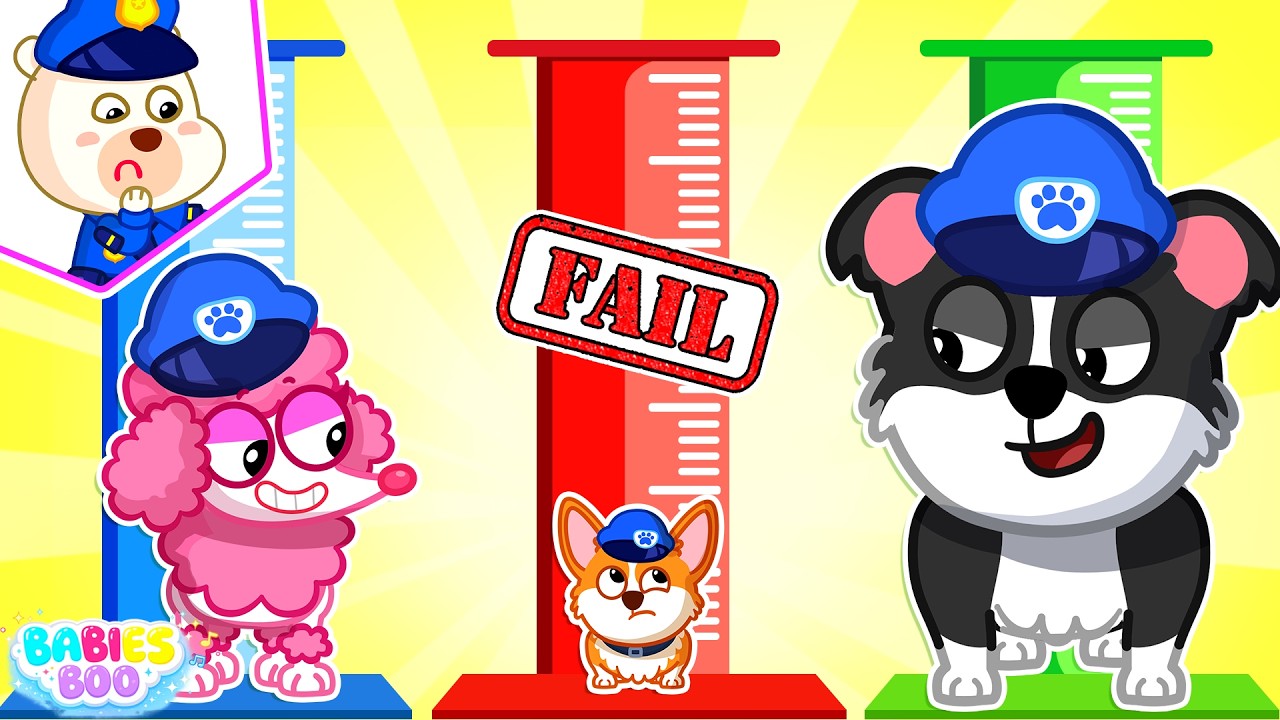 Small but Mighty! 🐾 Police Dog Rescue Song | BabiesBoo Nursery Rhymes