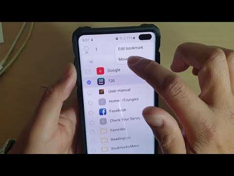 Galaxy S10 / S10+: How to Re-arrange / Move Bookmarks to Different Folder hqdefault
