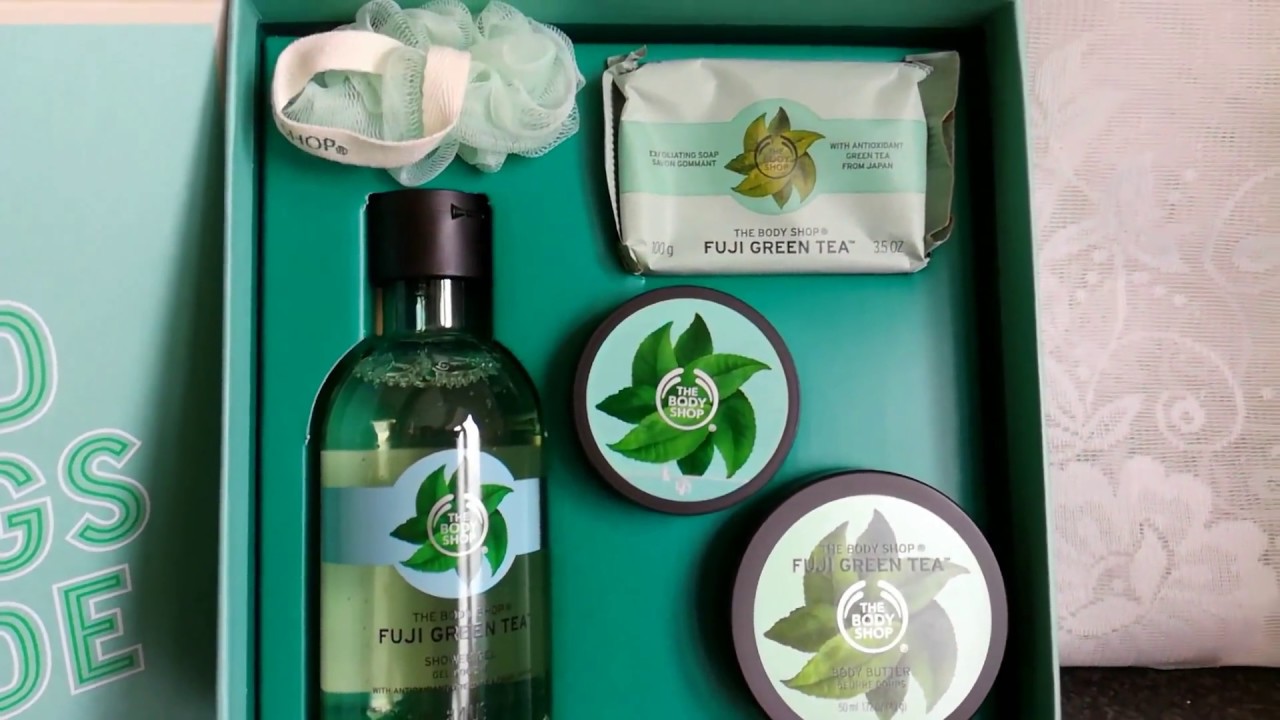 The Body Shop Green Fuji Tea Gift set YouTube