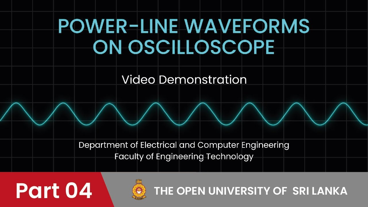 Power-Line waveform on oscilloscope (Oscilloscope part - 4)