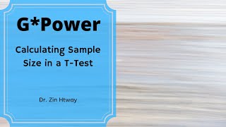 G*Power: Calculating Sample Size in a T-Test screenshot 5