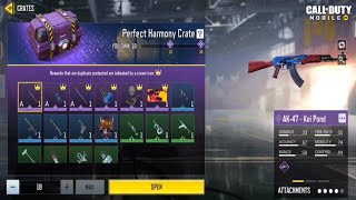 Opening My FREE 18 - Perfect Harmony Crate | COD Mobile