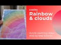 Dreamy day rainbow sky  cloudsacrylic painting  ankita  ankitar rong