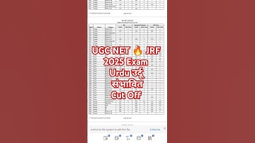UGC NET Urdu Expected Cut Off 2025 #ugcnet2024 #ugcnetexam #netjrfexam #himalayanhindiacademy