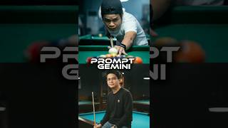 Membuat foto diri sendiri menjadi sedang bermain billiard | Prompt gemini #prompt #ai #gemini