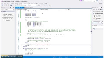 Visual Basic 2015--Try...Catch Statement