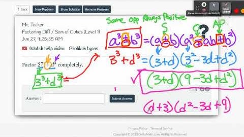 Polynomial Factoring Techniques | Sum and Difference of Cubes Introduction