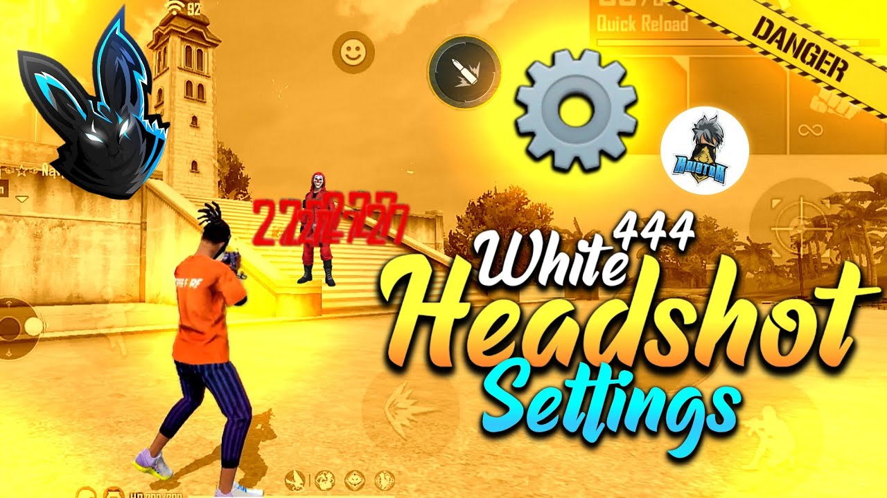 Top 10 Secret Headshot Settings of White444 😱 || White444 Headshot Setting || Free Fire Part 5