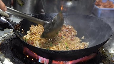中国街头小吃-夜市最火的炒饭，炒面，炒米粉！