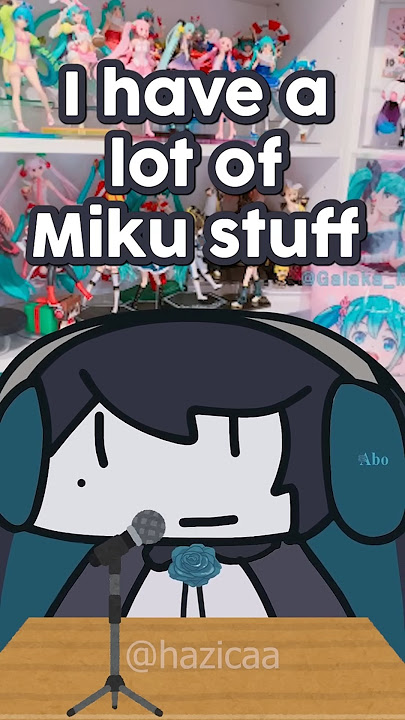 Ado has a Miku shrine at home.