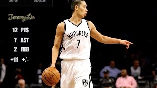 林書豪 Jeremy Lin&#39;s Offense &amp; Defense Highlights 2016-10-14 NBA Preseason  Celtics VS Nets