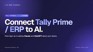 Connect Tally Prime/ERP to the power of AI | The Usual Accountant | Free 15 Day Trial in Description