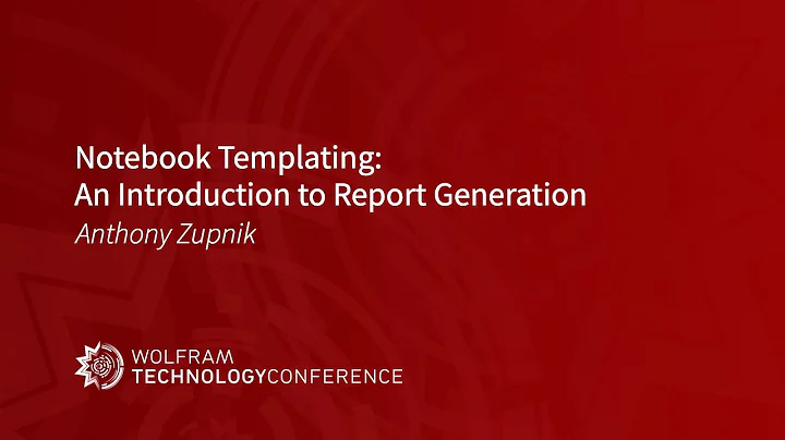 Notebook Templating:  An Introduction to Report Generation