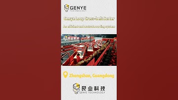 👀Come and see our sorting system in Guangdong - GENYE LOOP CROSS-BELT SORTER.