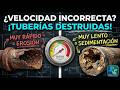 cálculo de velocidad y diámetro en tuberías