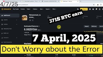 *BINANCE* || BINANCE Blockchain Unconfirmed Transaction Script 2025